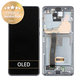 Samsung Galaxy S20 Ultra G988F - LCD Kijelző + Érintőüveg + Keret + Elapi Kamera (Cosmic Gray) - GH82-22271B, GH82-22327B Genuine Service Pack