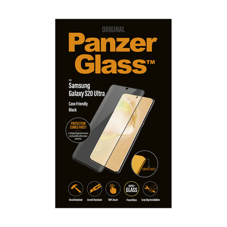 PanzerGlass - Edzett Üveg Case Friendly - Samsung Galaxy S20 Ultra, black