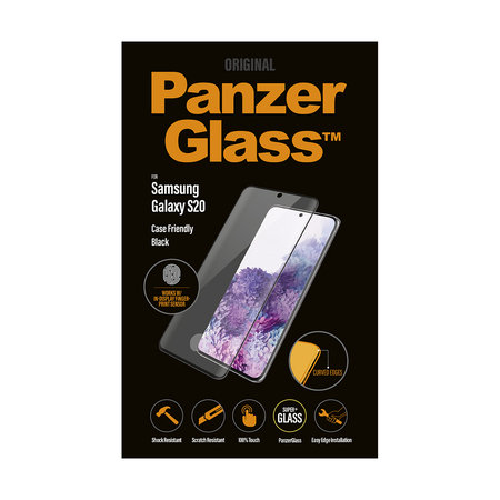 PanzerGlass - Edzett Üveg Case Friendly - Samsung Galaxy S20, Fingerprint komp., black