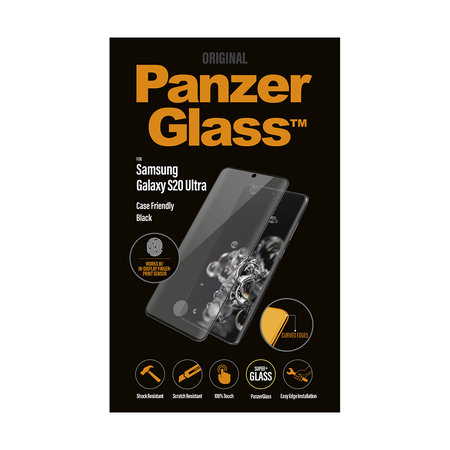 PanzerGlass - Edzett Üveg Case Friendly - Samsung Galaxy S20 Ultra, Fingerprint komp., black