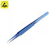 2UUL BlueT Curved Head - Titán Csipesz - Hajlított Hegyű (0.1mm)