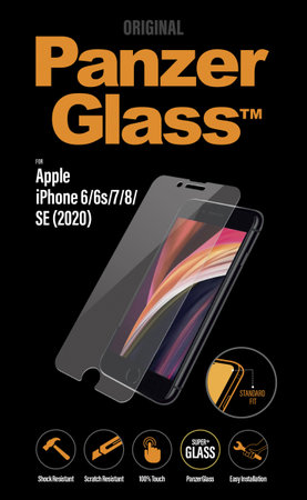 PanzerGlass - Edzett Üveg Standard Fit - iPhone SE 2020, 8, 7, 6s, 6, átlátszó