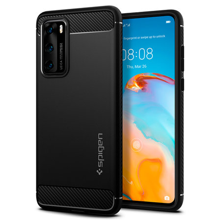 Spigen - Masszív páncéltok Huawei P40-hez, fekete