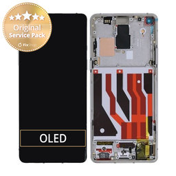 OnePlus 8 - LCD Kijelző + Érintőüveg + Keret (Interstellar Glow) - 2011100174 Genuine Service Pack