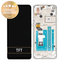Motorola One Action XT2013 - LCD Kijelző + Érintőüveg + Keret (Pearl White) - 5D68C14738 Genuine Service Pack