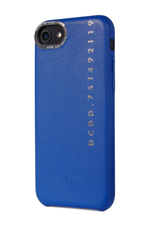 Decoded Leather Back Cover bőr tok iPhone SE 2020/8/7-hez, kék