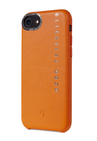 Decoded Leather Back Cover bőr tok iPhone SE 2020/8/7-hez, narancssárga