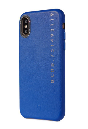 Decoded Leather Back Cover bőr tok iPhone X / X-hez, kék