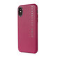 Decoded Leather Back Cover bőr tok iPhone X / X-hez, rózsaszín