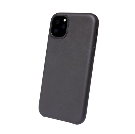 Decoded Leather Back Cover bőr tok iPhone 11 Pro készülékhez, fekete