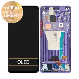 Xiaomi Pocophone F2 Pro - LCD Kijelző + Érintőüveg + Keret (Electric Purple) - 56000F0J1100 Genuine Service Pack