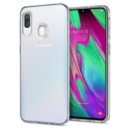 Spigen - Liquid Crystal tok a Samsung Galaxy A40 készülékhez, átlátszó