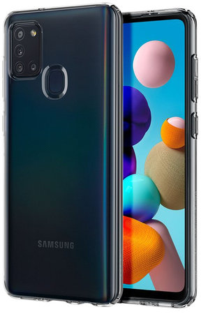 Spigen - Liquid Crystal tok a Samsung Galaxy A21 készülékekhez, átlátszó