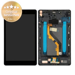 Samsung Galaxy Tab A 8.0 (2019) - LCD Kijelző + Érintőüveg (Carbon Black) - GH81-17178A Genuine Service Pack