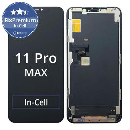Apple iPhone 11 Pro Max - LCD Kijelző + Érintőüveg + Keret In-Cell FixPremium