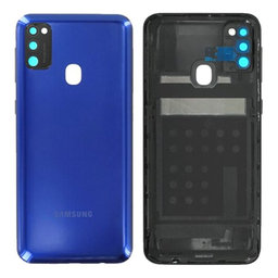Samsung Galaxy M21 M215F - Akkumulátor Fedőlap (Blue) - GH82-22609B Genuine Service Pack