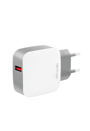 Fonex - Töltőadapter USB, 18W, fehér