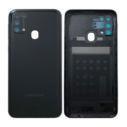 Samsung Galaxy M31 M315F - Akkumulátor Fedőlap (Space Black) - GH82-22412C Genuine Service Pack