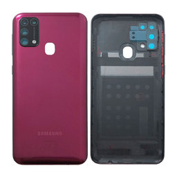 Samsung Galaxy M31 M315F - Akkumulátor Fedőlap (Red) - GH82-22412B Genuine Service Pack
