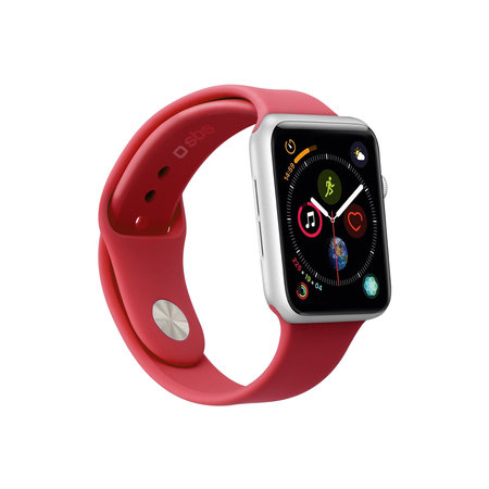 SBS - karkötő 40 mm-es Apple Watchhoz, M / L méret, piros