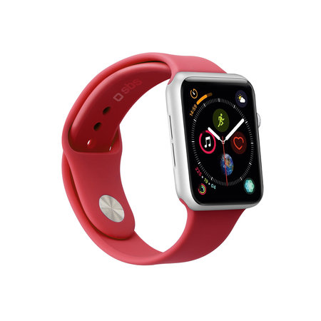 SBS - 44 mm-es Apple Watch karkötő, M / L méret, piros
