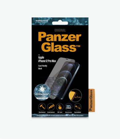 PanzerGlass - Edzett Üveg Case Friendly AB - iPhone 12 Pro Max, fekete