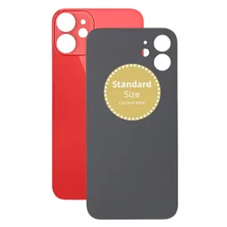 Apple iPhone 12 Mini - Hátsó Ház Üveg (Red)