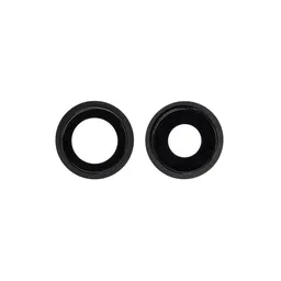 Apple iPhone 12, 12 Mini - Visszapillantó Üveg Kerettel (Black) - 2db