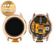 Samsung Galaxy Watch 42mm R810 - LCD Kijelző + Érintőüveg + Keret (Rose Gold) - GH97-22290B Genuine Service Pack