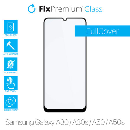 FixPremium FullCover Glass - Edzett üveg - Samsung Galaxy A30, A30s, A50 és A50s