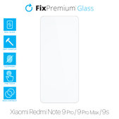 FixPremium Glass - Edzett üveg - Xiaomi Redmi Note 9 Pro, 9 Pro Max és 9S