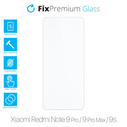 FixPremium Glass - Edzett üveg - Xiaomi Redmi Note 9 Pro, 9 Pro Max és 9S