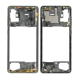 Samsung Galaxy A71 A715F - Középső Keret (Prism Crush Black) - GH98-44756A Genuine Service Pack