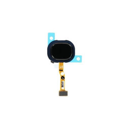 Samsung Galaxy M21 M215F - Ujjlenyomat Érzékelő + Flex Kábel (Raven Black) - GH96-13467A Genuine Service Pack