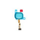 Samsung Galaxy M21 M215F - Ujjlenyomat Érzékelő + Flex Kábel (Green) - GH96-13467B Genuine Service Pack