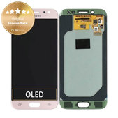 Samsung Galaxy J5 J530F (2017) - LCD Kijelző + Érintőüveg (Pink) - GH97-20738D, GH97-20880D Genuine Service Pack