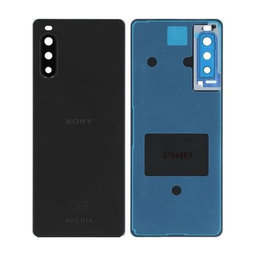 Sony Xperia 10 II - Akkumulátor Fedőlap (Black) - A5019526A Genuine Service Pack