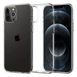 Spigen - Tok Liquid Crystal - iPhone 12 és 12 Pro, Crystal Clear