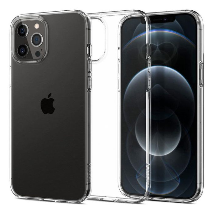 Spigen - Tok Liquid Crystal - iPhone 12 és 12 Pro, Crystal Clear