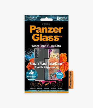 PanzerGlass - Tok ClearCase AB - Samsung Galaxy S21, fekete