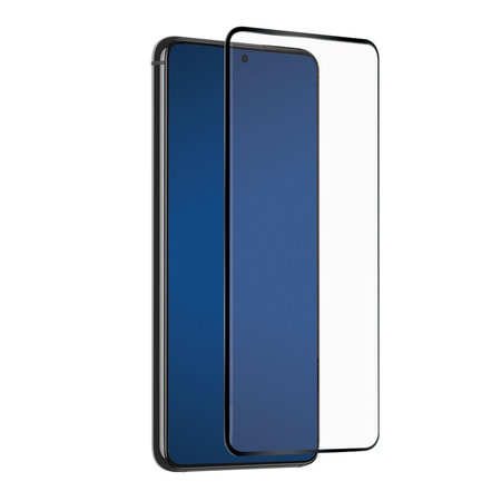SBS - Edzett Üveg Full Cover - Samsung Galaxy S21, fekete