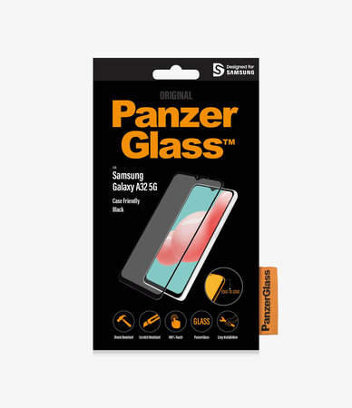 PanzerGlass - Edzett Üveg Case Friendly - Samsung Galaxy A32 5G, fekete