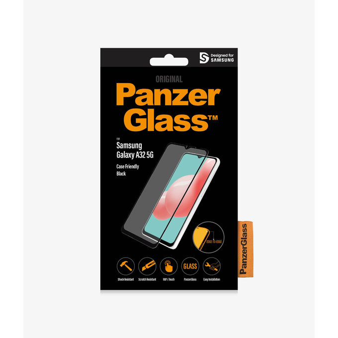 PanzerGlass - Edzett Üveg Case Friendly - Samsung Galaxy A32 5G, fekete