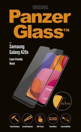 PanzerGlass - Edzett Üveg Case Friendly - Samsung Galaxy A20s, black