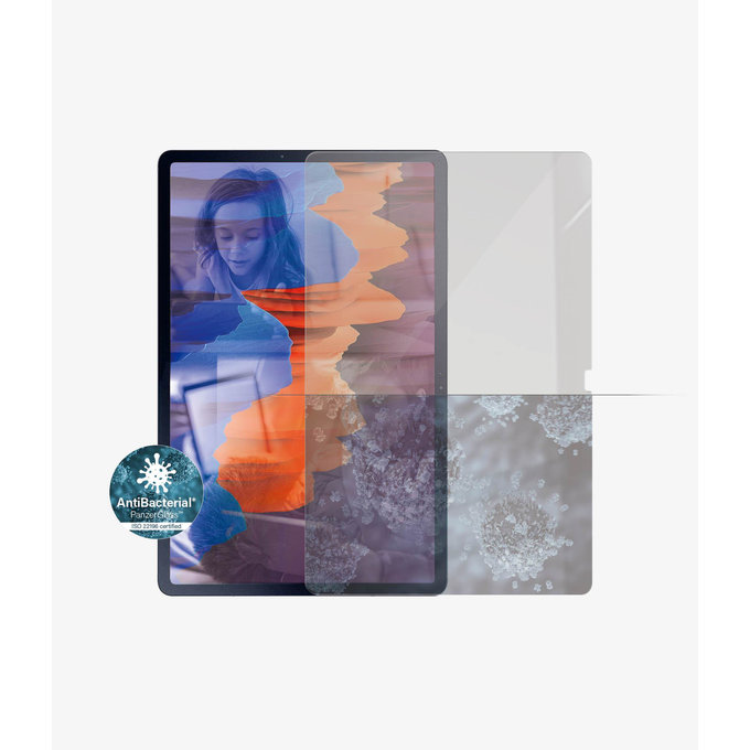 PanzerGlass - Edzett üveg tokbarát SMAPP a Samsung Galaxy Tab S7 + készülékhez, átlátszó