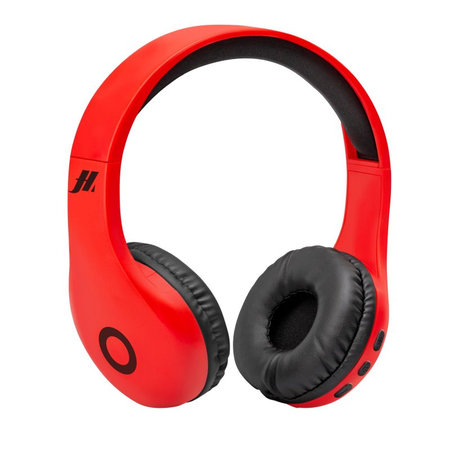 SBS Music Hero - Sztereó vezeték nélküli fejhallgató mikrofonnal, piros