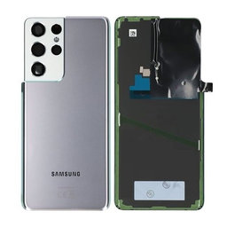 Samsung Galaxy S21 Ultra G998B - Akkumulátor Fedőlap (Phantom Silver) - GH82-24499B Genuine Service Pack