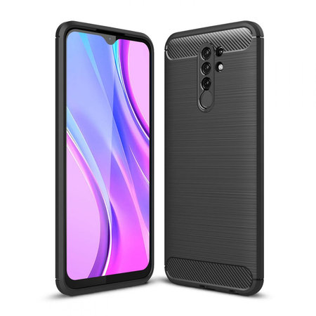 Tech-Protect - TPU karbon tok Xiaomi Redmi 9 készülékhez, fekete