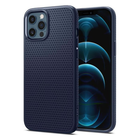 Spigen - Tok Liquid Air - iPhone 12 és 12 Pro, kék