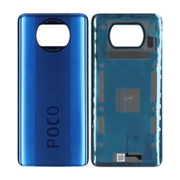 Xiaomi Poco X3 NFC - Akkumulátor Fedőlap (Cobalt Blue) - 55050000H46D Genuine Service Pack
